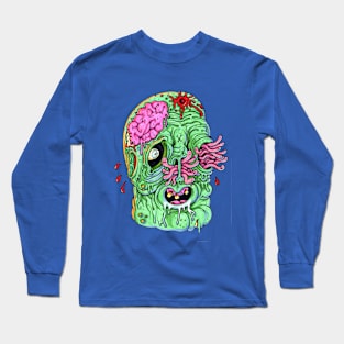 Zombie avec worms Long Sleeve T-Shirt